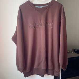 Cherokee Coffee Brown Oversized Crewneck Size Large